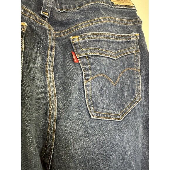Levis 545 Jeans Size 10 Ladies Low Boot Cut Stretch Blue Denim Bootcut - Picture 14 of 16
